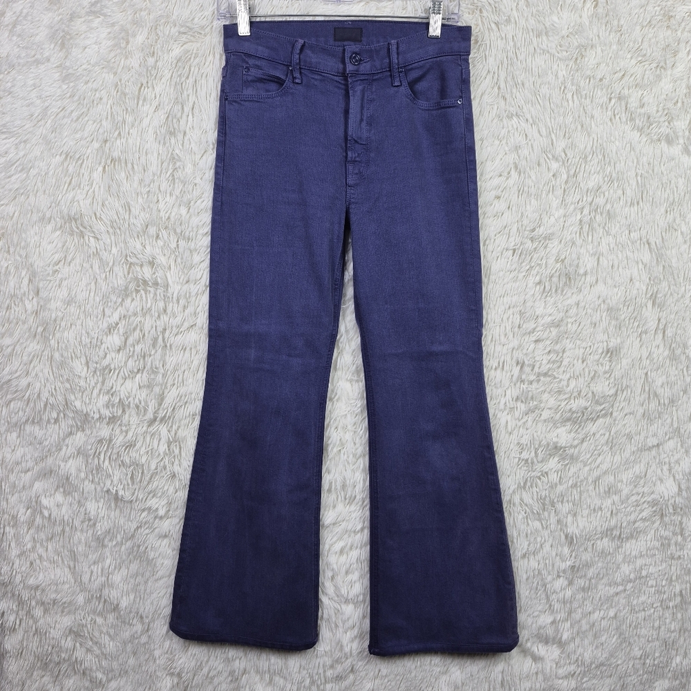 Mother Jeans The Insider Crop Bootcut Indigo Purple Size 28